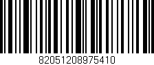 Código de barras (EAN, GTIN, SKU, ISBN): '82051208975410'