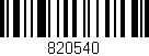 Código de barras (EAN, GTIN, SKU, ISBN): '820540'