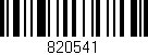 Código de barras (EAN, GTIN, SKU, ISBN): '820541'