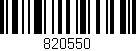 Código de barras (EAN, GTIN, SKU, ISBN): '820550'