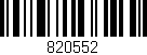Código de barras (EAN, GTIN, SKU, ISBN): '820552'