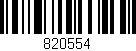 Código de barras (EAN, GTIN, SKU, ISBN): '820554'