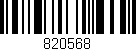 Código de barras (EAN, GTIN, SKU, ISBN): '820568'