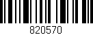 Código de barras (EAN, GTIN, SKU, ISBN): '820570'