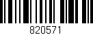 Código de barras (EAN, GTIN, SKU, ISBN): '820571'
