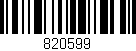 Código de barras (EAN, GTIN, SKU, ISBN): '820599'