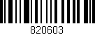 Código de barras (EAN, GTIN, SKU, ISBN): '820603'