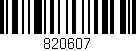 Código de barras (EAN, GTIN, SKU, ISBN): '820607'