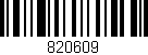 Código de barras (EAN, GTIN, SKU, ISBN): '820609'