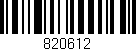 Código de barras (EAN, GTIN, SKU, ISBN): '820612'