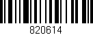 Código de barras (EAN, GTIN, SKU, ISBN): '820614'