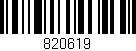 Código de barras (EAN, GTIN, SKU, ISBN): '820619'
