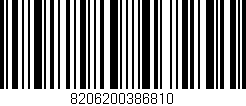 Código de barras (EAN, GTIN, SKU, ISBN): '8206200386810'