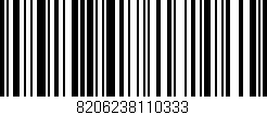 Código de barras (EAN, GTIN, SKU, ISBN): '8206238110333'