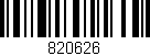 Código de barras (EAN, GTIN, SKU, ISBN): '820626'