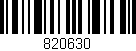 Código de barras (EAN, GTIN, SKU, ISBN): '820630'