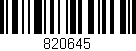 Código de barras (EAN, GTIN, SKU, ISBN): '820645'