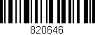 Código de barras (EAN, GTIN, SKU, ISBN): '820646'