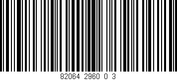 Código de barras (EAN, GTIN, SKU, ISBN): '82064_2960_0_3'