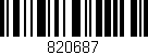Código de barras (EAN, GTIN, SKU, ISBN): '820687'
