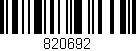 Código de barras (EAN, GTIN, SKU, ISBN): '820692'