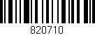 Código de barras (EAN, GTIN, SKU, ISBN): '820710'
