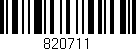 Código de barras (EAN, GTIN, SKU, ISBN): '820711'