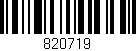 Código de barras (EAN, GTIN, SKU, ISBN): '820719'