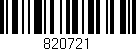 Código de barras (EAN, GTIN, SKU, ISBN): '820721'