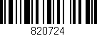 Código de barras (EAN, GTIN, SKU, ISBN): '820724'