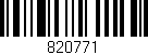 Código de barras (EAN, GTIN, SKU, ISBN): '820771'
