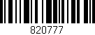 Código de barras (EAN, GTIN, SKU, ISBN): '820777'