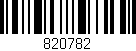 Código de barras (EAN, GTIN, SKU, ISBN): '820782'