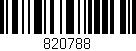 Código de barras (EAN, GTIN, SKU, ISBN): '820788'