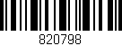 Código de barras (EAN, GTIN, SKU, ISBN): '820798'