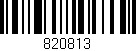 Código de barras (EAN, GTIN, SKU, ISBN): '820813'