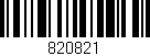 Código de barras (EAN, GTIN, SKU, ISBN): '820821'