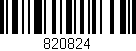 Código de barras (EAN, GTIN, SKU, ISBN): '820824'