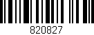 Código de barras (EAN, GTIN, SKU, ISBN): '820827'