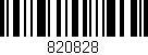 Código de barras (EAN, GTIN, SKU, ISBN): '820828'