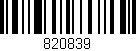 Código de barras (EAN, GTIN, SKU, ISBN): '820839'