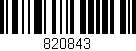Código de barras (EAN, GTIN, SKU, ISBN): '820843'