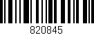 Código de barras (EAN, GTIN, SKU, ISBN): '820845'