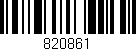 Código de barras (EAN, GTIN, SKU, ISBN): '820861'
