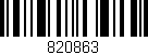 Código de barras (EAN, GTIN, SKU, ISBN): '820863'