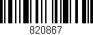 Código de barras (EAN, GTIN, SKU, ISBN): '820867'