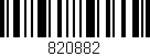 Código de barras (EAN, GTIN, SKU, ISBN): '820882'