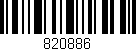 Código de barras (EAN, GTIN, SKU, ISBN): '820886'