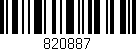 Código de barras (EAN, GTIN, SKU, ISBN): '820887'