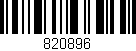 Código de barras (EAN, GTIN, SKU, ISBN): '820896'